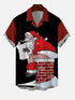 Men's Christmas Funny Graphic Short Sleeve Hawaiian Shirt